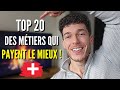 Top 20 des mtiers qui payent le mieux en suisse 