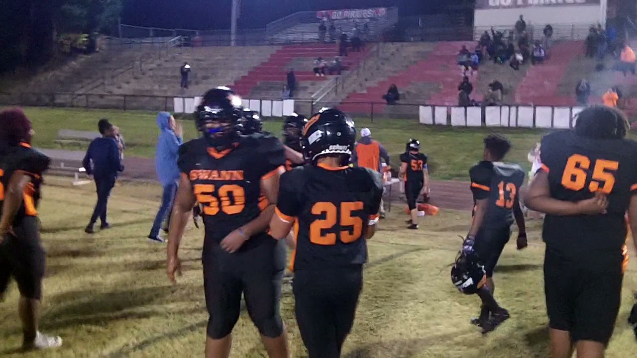 Swann Middle School Football Players Celebrate After Victory Over