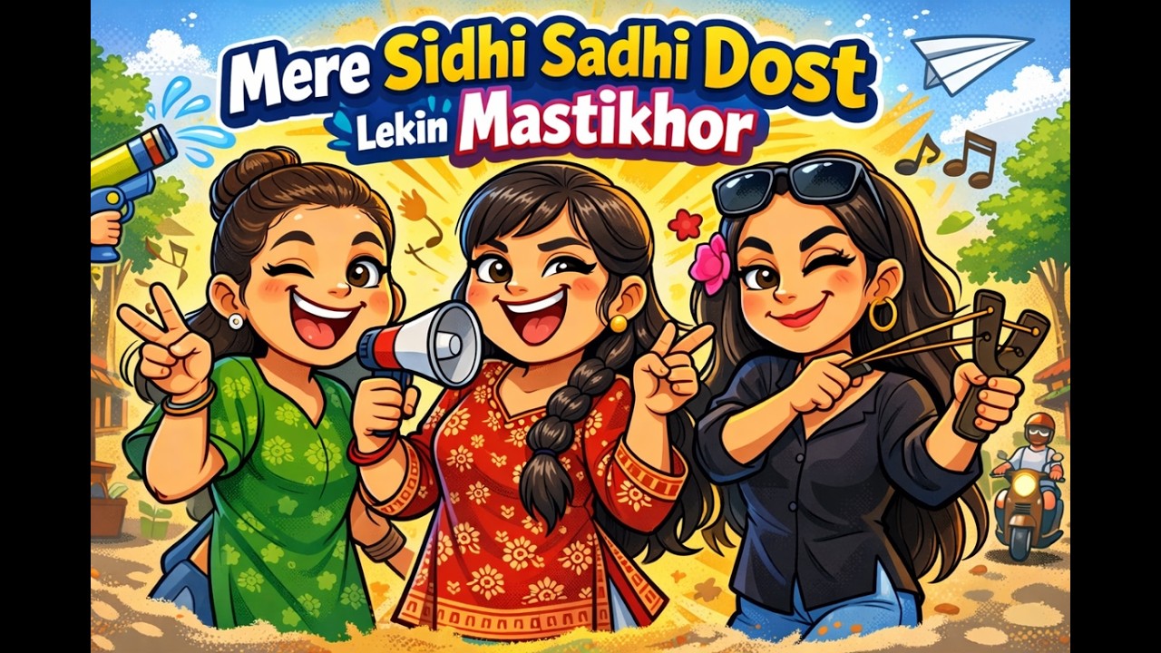 Mere sidhi😊sadhi dost 😛 lekin mastikhor🤪🤪