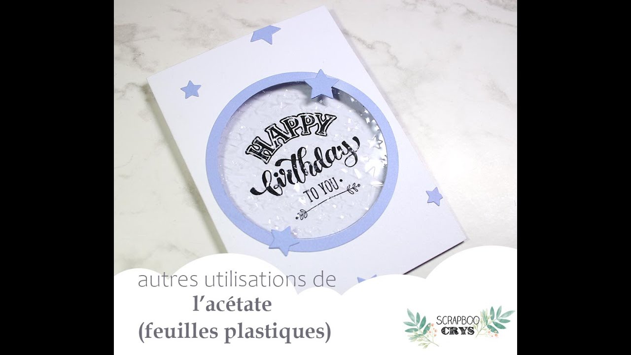 UTILISER LE RHODOÏD AUTREMENT (feuilles plastique) Pour changer des shaker cards 😉