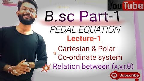 B.sc part-1 maths .. (differential calculus)  chapter- pedal equation