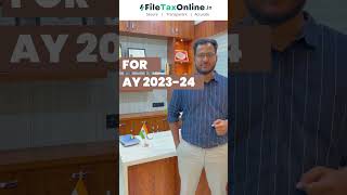 AY 2023-24 Income Tax Return File with Experts. FileTaxOnline.in #ay2023 #itrfiling #itr #incometax