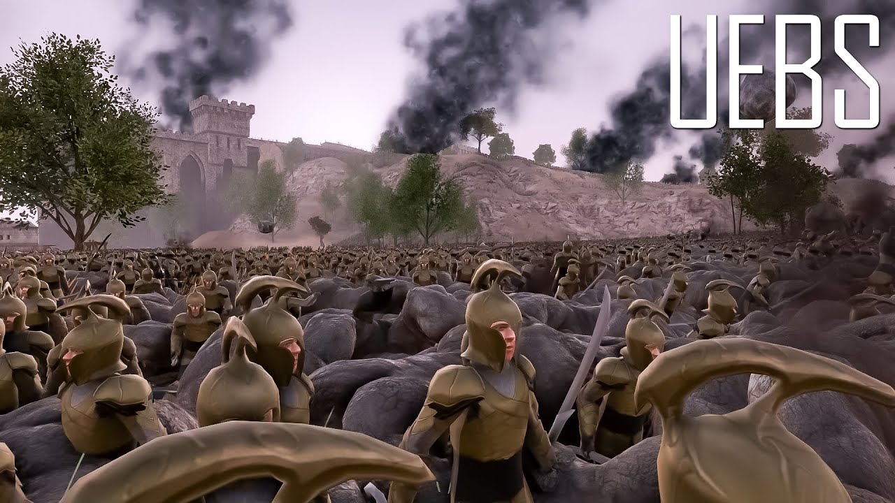 22.000 Giant Cyclopss vs 25.000 Elf Warrior No Shields- Ultimate Epic Battle Simulator 2- UEBS 2