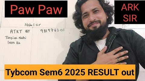 2025TyBcom sem6 Results Out |Mumbai University| Idol exam STUDENTS | Revaluation ARK SIR