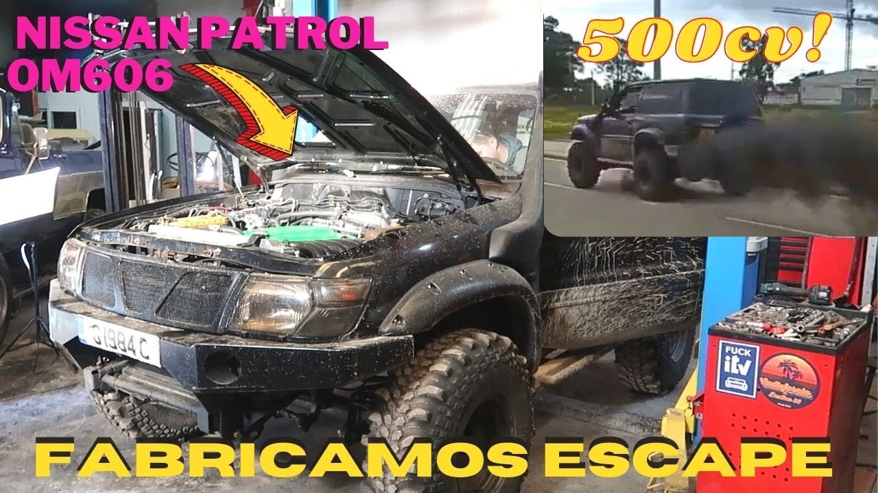 Nissan Patrol con swap OM606, fabricamos escape de 3