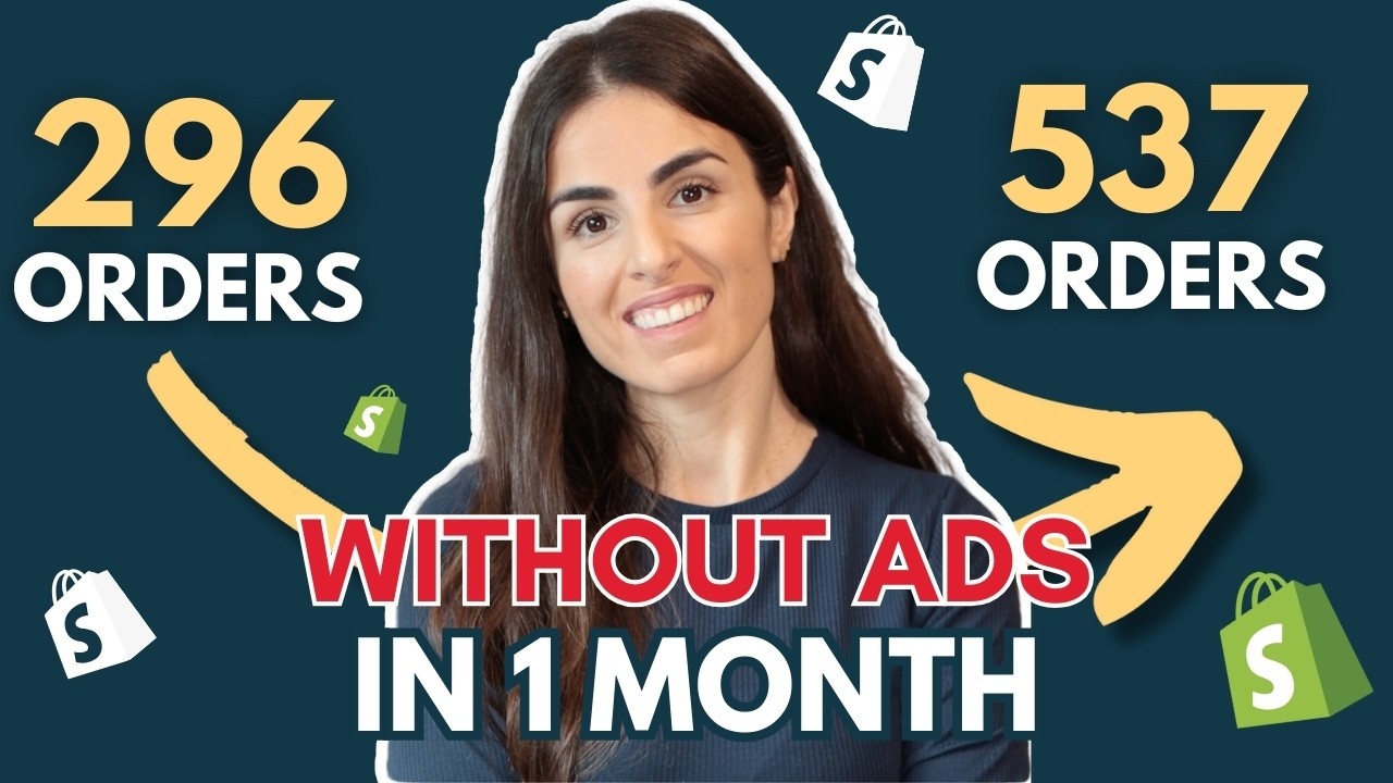 How to Get Sales on Shopify Without Ads - YouTube