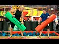 11 Year Old Kid vs Bodybuilder in Amusement Park