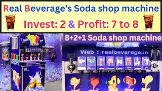 Real Beverage's Soda shop machine || Invest: 2 & Profit: 7 to 8 || BEST SODA BUSINESS IDEA ||