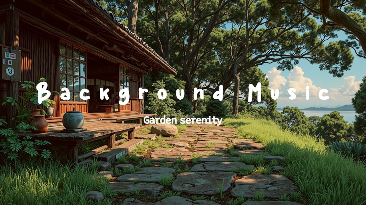 Лоу-фай чилл биты для учебы и отдыха | Атмосфера мирного японского сада