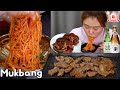 돼지갈비와 비빔국수, 소맥 먹방 Mukbang