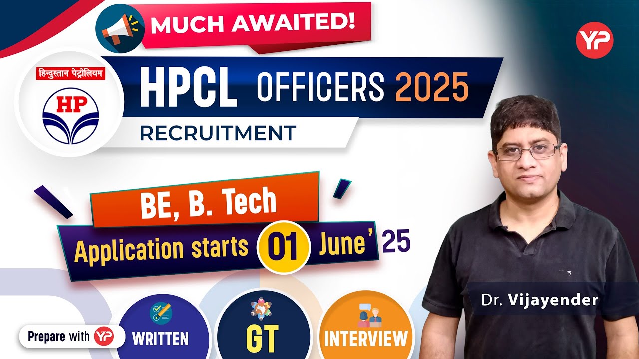 Much awaited HPCL officers recruitment 2025 without GATE starts from 1 June | Notification