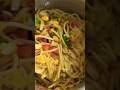 cooking Italian spaghetti in camper van #camping #campervan #shorts