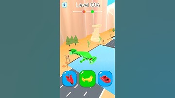 Shape-Shifting 2 GAMEPLAY Level No #606 Walkthrough - New Update Car Racing #Shorts #ShapeShifting