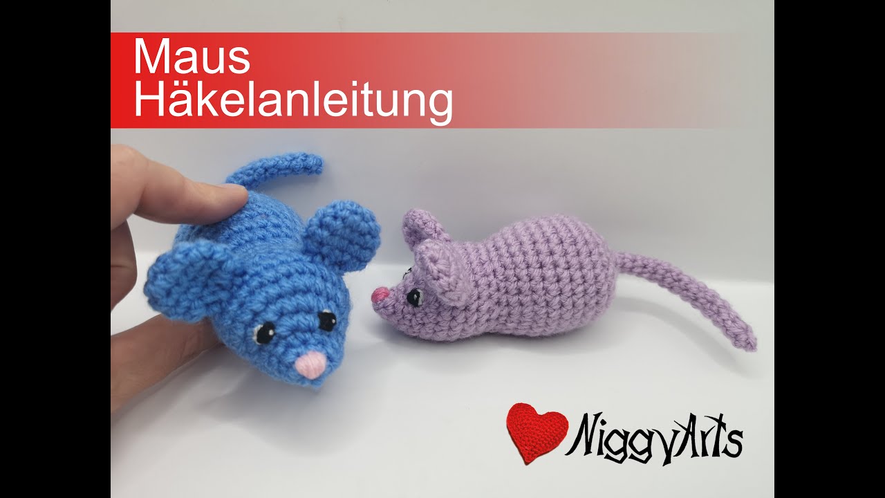 Häkelanleitung Maus - no sewing Amigurumi - als Katzenspielzeug oder kuscheligen Begleiter