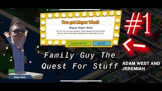 Family Guy The Quest For Stuff | Ep 1 | UNLOCKING MAYOR ADAM WEST JEREMIAH REVIEW | TheGamingSnake screenshot 4