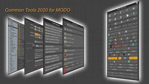 Common Tools 2020 Overview for MODO
