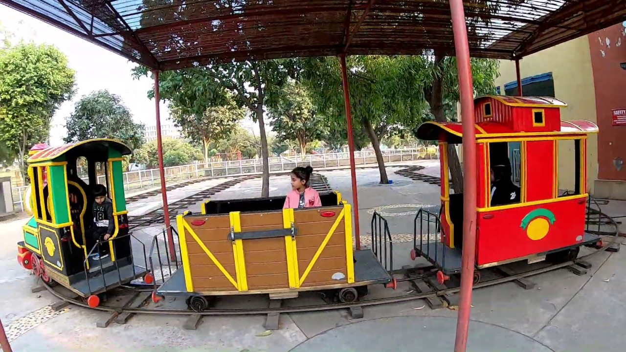 Toy Train Ride in WOW Amusement Park Noida - YouTube