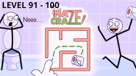 Maze Craze - Level 91 to 100 Solution - Maze Craze Rescue Puzzle Game - Gameplay Walkthrough