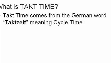 TAKT TIME: How To Calculate Takt Time Tutorial