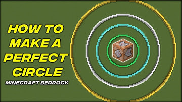 How To Make A Perfect Circle Using Command Blocks! (Minecraft Bedrock)