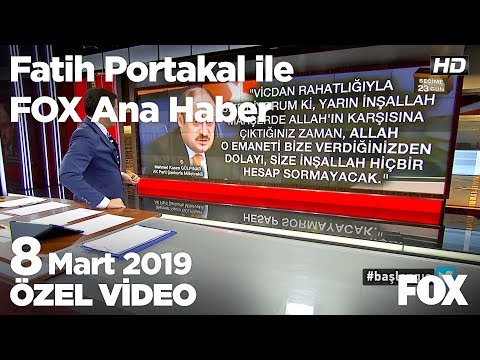 Oy karşılığı mahşer vaadi tartışması... 8 Mart 2019 Fatih Portakal ile FOX Ana Haber