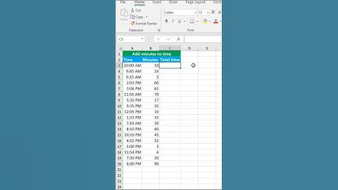 How to add minutes to time #excel #exceltips #exceltricks #exceltutorial #shorts #viralvideo
