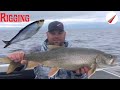 Rigging herring for lake trout