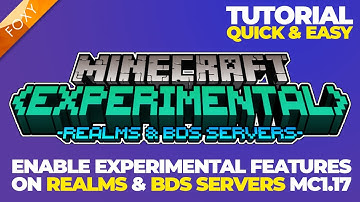 How to enable EXPERIMENTAL MODE on REALMS & SERVERS