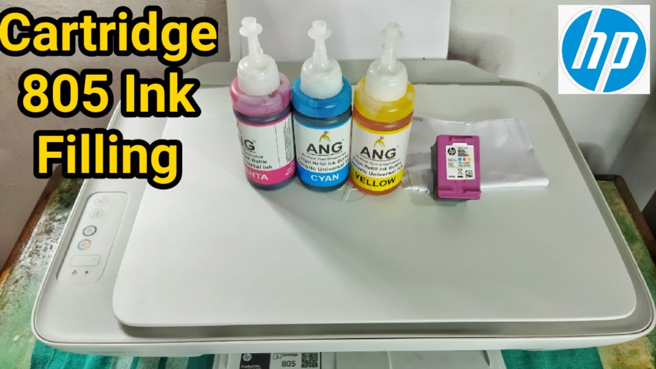 Refilling HP 805 Inkjet Cartridge HP 805 Black & Colour Ink