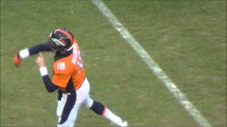 Peyton Manning pre game warmup