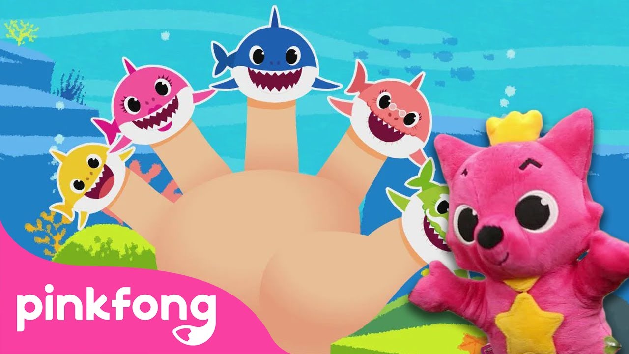 👋 Finger Family Song |  Baby Sharks Everywhere | Kids' Song | Pinkfong Official