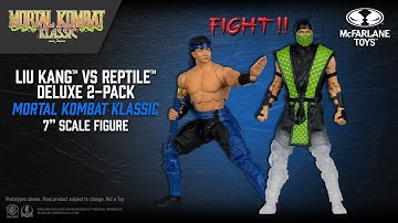 NEW Mortal Kombat Klassic™ Liu Kang vs Reptile™ 7" Figures | Action Figure Showcase