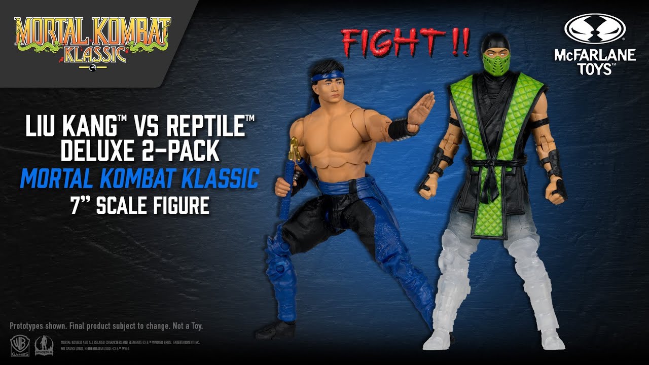 Liu Kang vs Reptile (Mortal Kombat Klassic) Deluxe 2-Pack 7