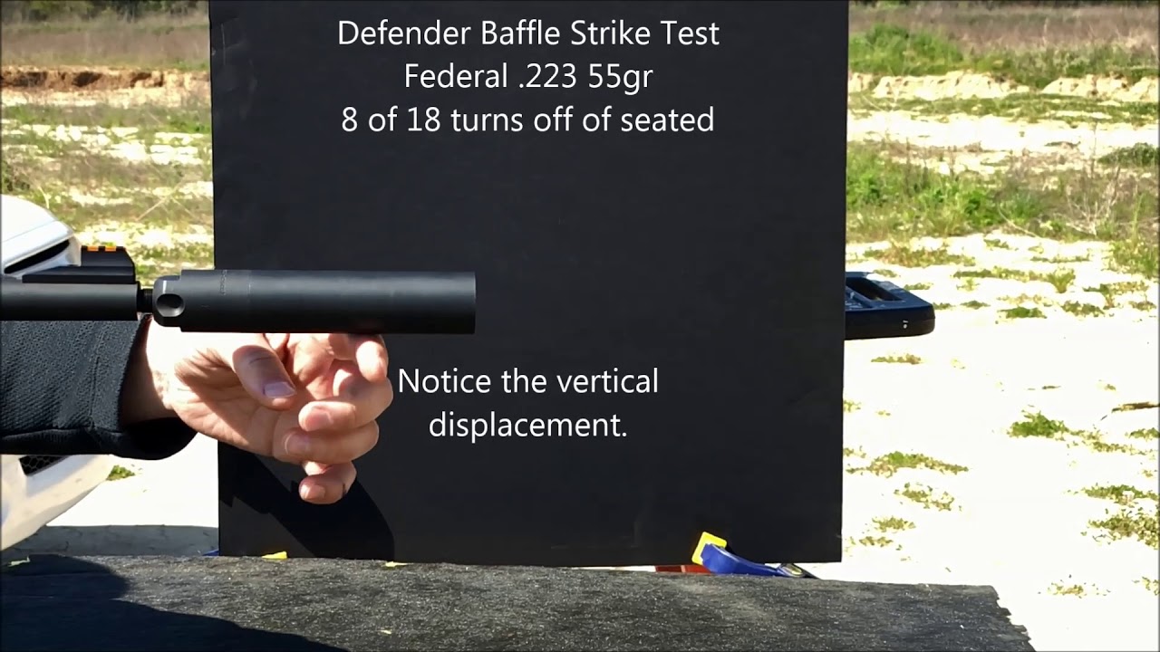 Defender baffle strike test short version YouTube