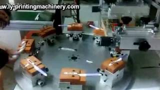 ballpoint pen full automatic rotary silk screen printer