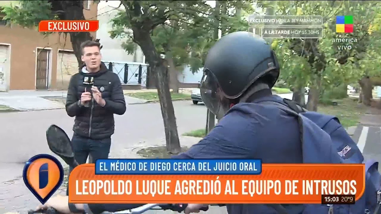 Leopoldo Luque agredió al equipo de "Intrusos"