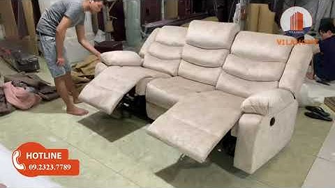 PHÒNG KHÁCH ĐẸP NGỠ NGÀNG VỚI MẪU SOFA VĂNG ĐA NĂNG THÔNG MINH CÓ GẮN CƠ NÂNG ĐIỆN