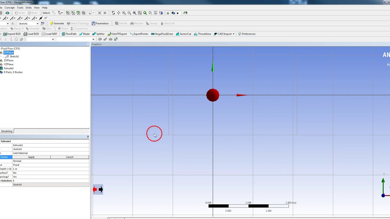 ANSYS CFX Flow Past Circular Body - YouTube