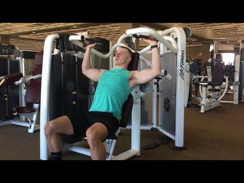 TechnoGym Wide Grip Shoulder Press Machine