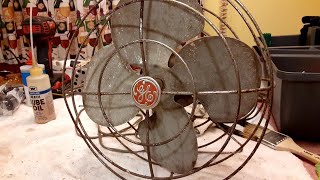 Vintage GE model F11W21 ball fan