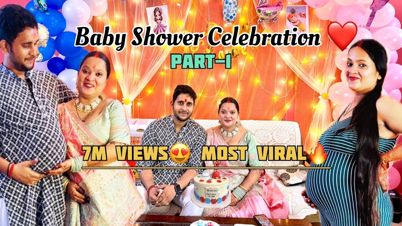 Viral Baby Shower 👶🏻🔥 5 साल का लंबा इंतजार आखिर ख़तम हुआ🥺।Happy moments ❤️ गोद भराई रसम 