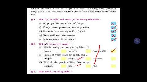 Class 5th Chapter 3rd Likes and Dislikes Explanation