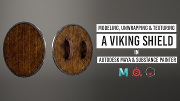 Modeling A Viking Shield in Autodesk Maya & Substance Painter | Part - 2 : Texturing in Substance