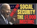 Social Security Beneficiaries LOSING $1,000 Per Month With THIS Mistake