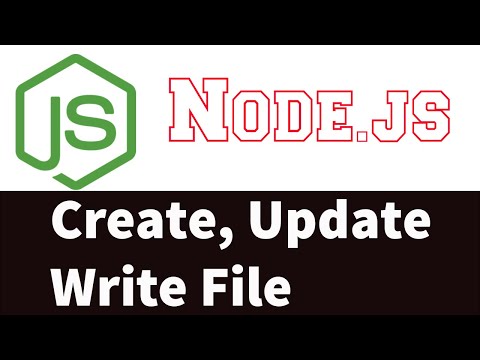 Create, update and write some text file in Node.js - The File System (fs) module in Node.js- Part 6