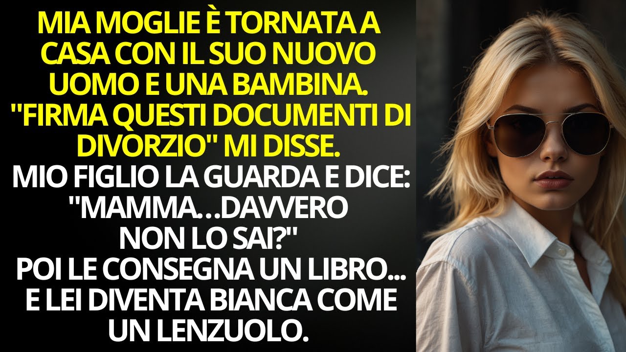 Mia moglie tornò con un uomo e una bambina. Ma mio figlio disse solo una frase...e distrusse tutto