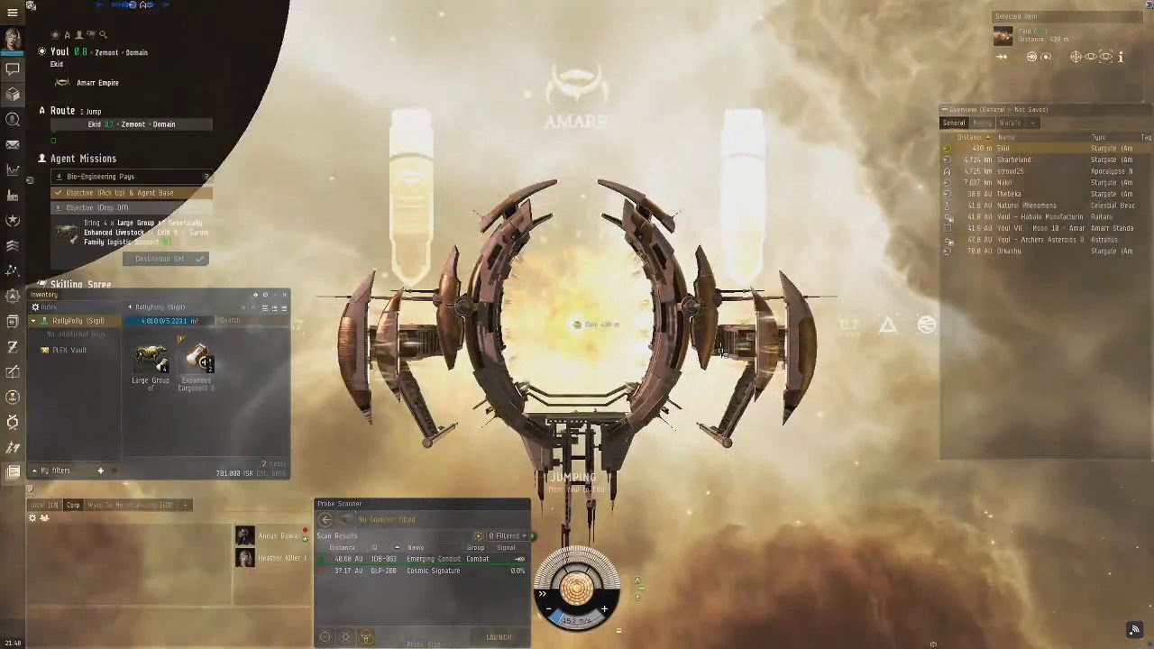 Eve Online Doing lvl3 Distribution Missions Ep8 YouTube