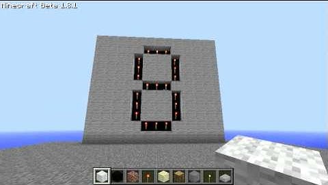 Minecraft - How to make a 7 Segment Display & Decoder V2! Coming Soon!