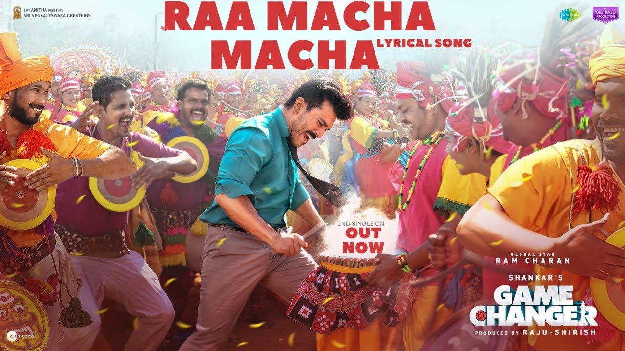 Raa Macha Macha - Full Song Lyrical | Game Changer | Ram Charan | Shankar | Thaman S | Nakash Aziz