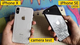 iPhone SE 2020 vs iPhone X camera test и сравнение возможностей